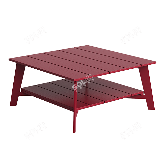 Garden Coffee Table: Réphir's Double Top 3D model image 4