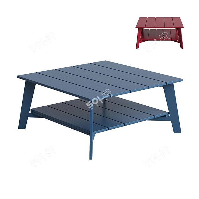 Garden Coffee Table: Réphir's Double Top 3D model image 7