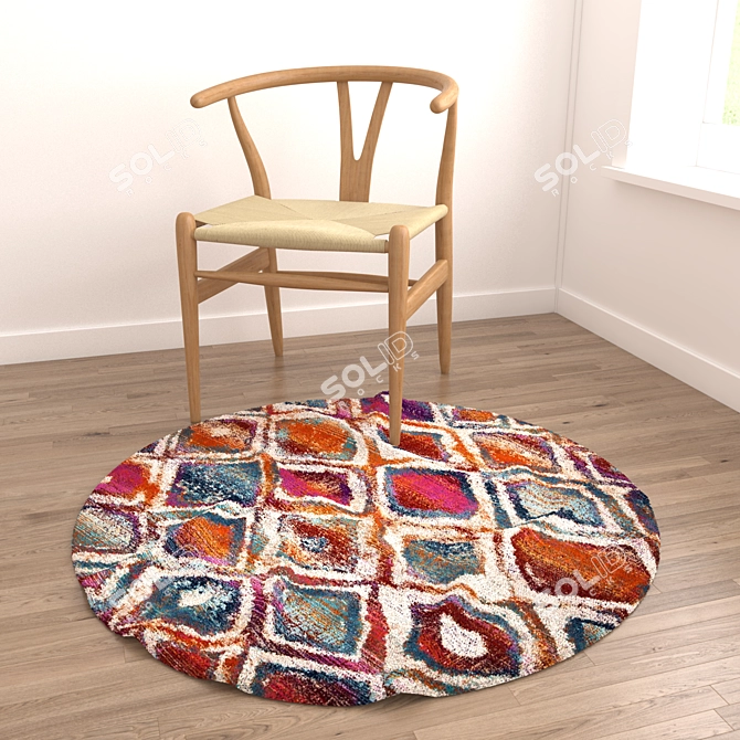 Round Rugs Set 19 - Versatile 3D Models 3D model image 2