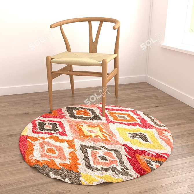 Round Rugs Set 19 - Versatile 3D Models 3D model image 6