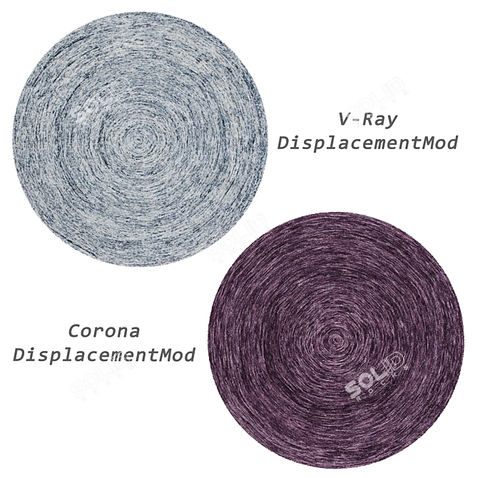 Round Rugs Set 6pcs | VRay & Corona 3D model image 6