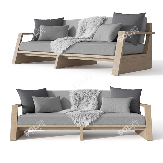 RH TROPEA 72: Luxurious Sofa for Ultimate Comfort 3D model image 1