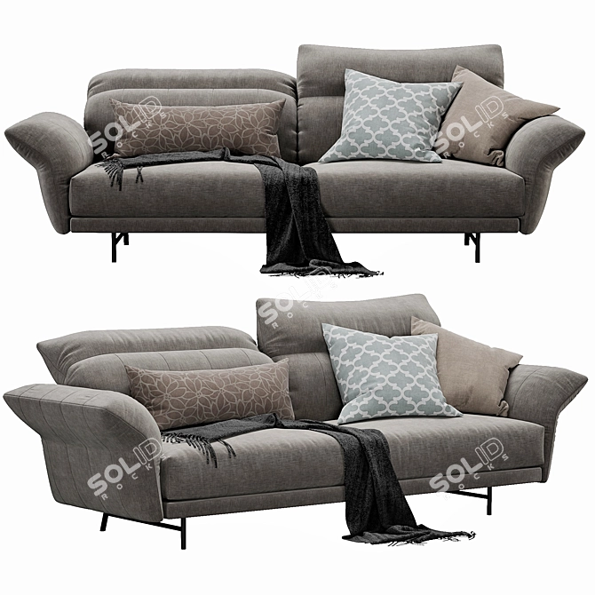 Modern Italian Sofa Set: Ditre Italia On Line 3D model image 1