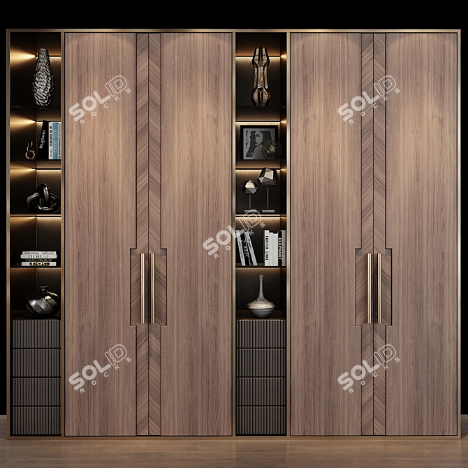 Modern 3-Piece Furniture Set 3D model image 1