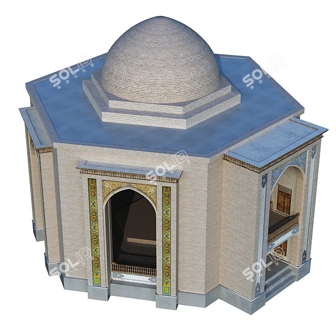 Arabic-Turkish Building Set 145 3D model image 4