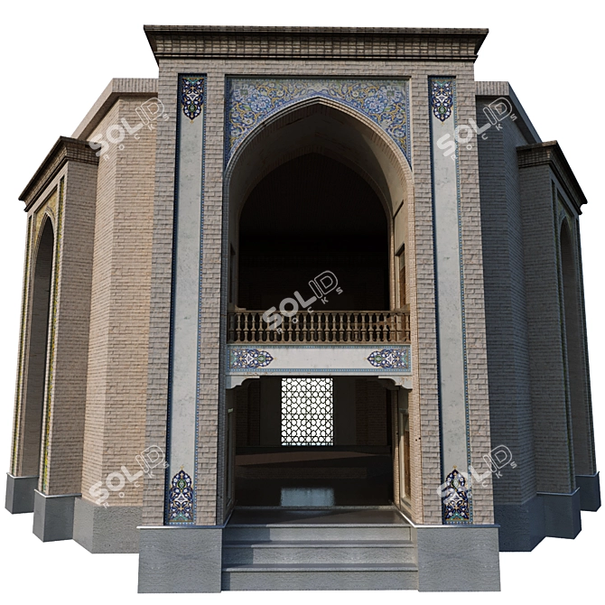 Arabic-Turkish Building Set 145 3D model image 7