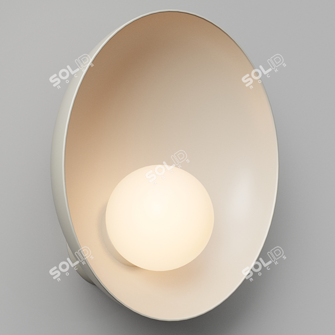 Malta Wall Lamp: Stylish and Elegant 3D model image 1