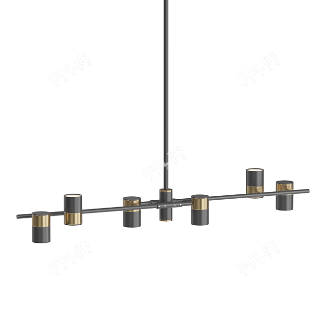 Sleek LED Linear Lampatron GITTAN 6 3D model image 2