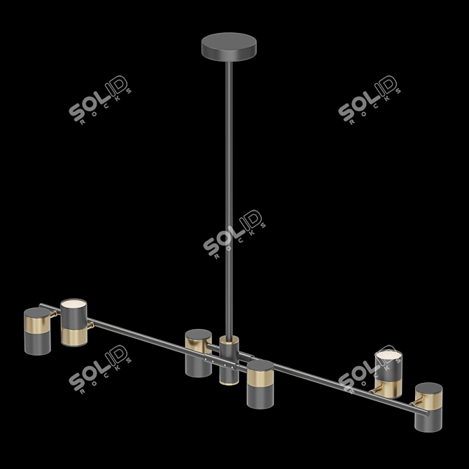 Sleek LED Linear Lampatron GITTAN 6 3D model image 4