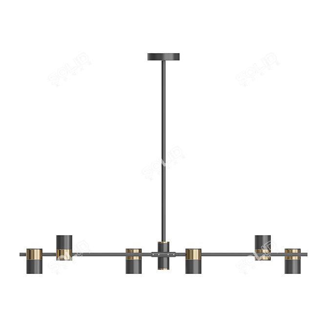 Sleek LED Linear Lampatron GITTAN 6 3D model image 5