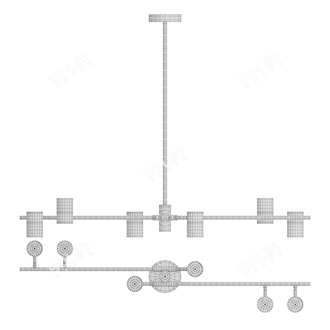 Sleek LED Linear Lampatron GITTAN 6 3D model image 6