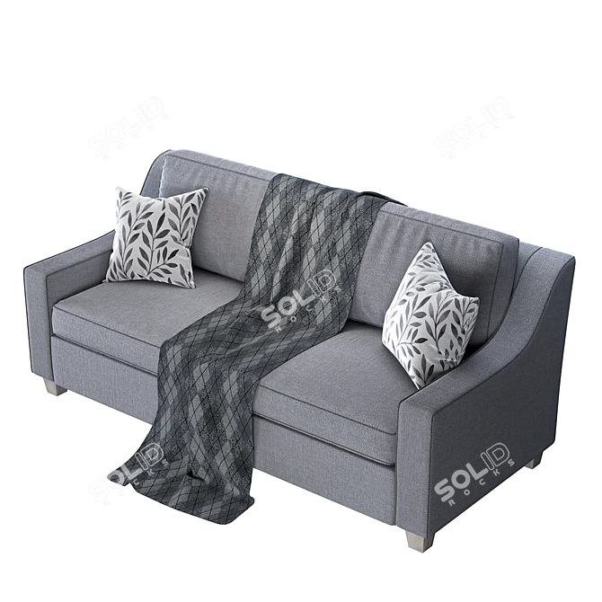 Birchlane Modern Sofa: Stylish and Comfortable 3D model image 2
