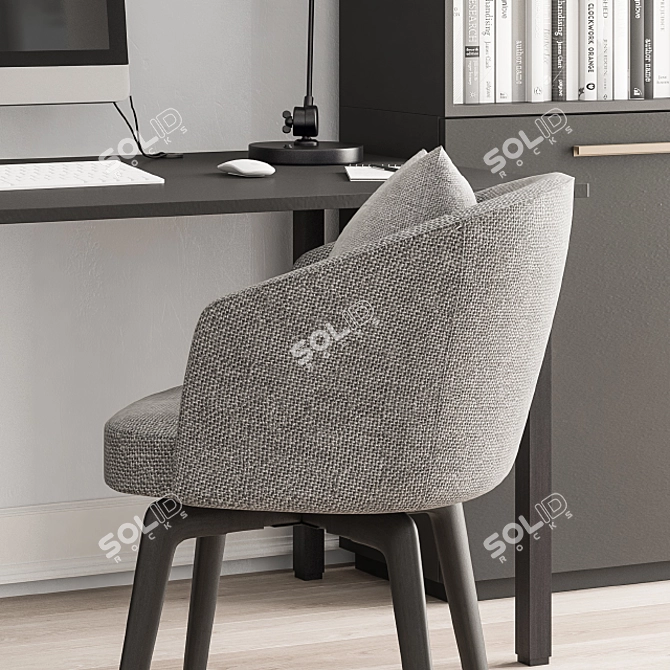 Sleek Home Office Furniture 3D model image 3