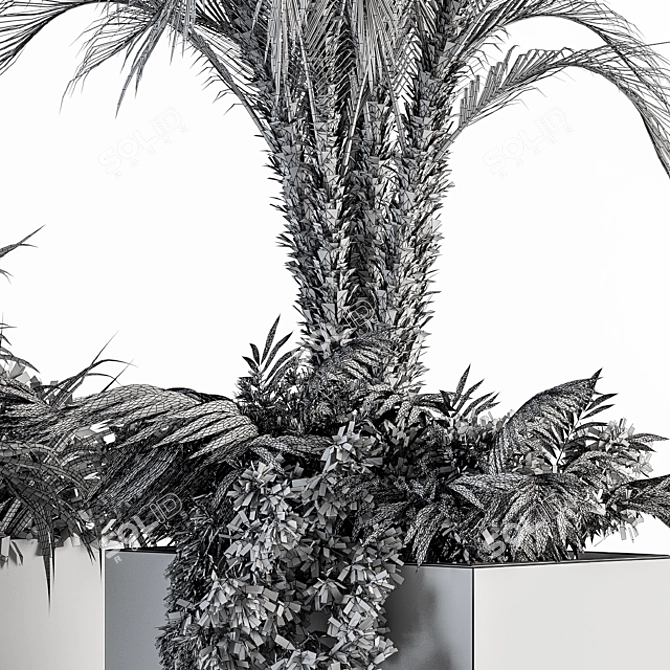 Tropical Oasis: Outdoor Plant Set 3D model image 6