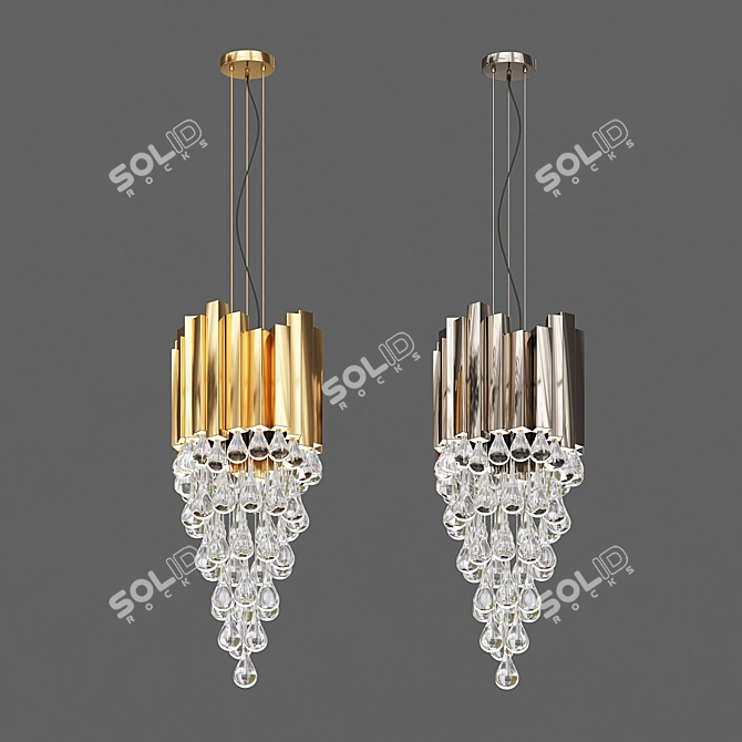 Elegant Trump Pendant 3D model image 1