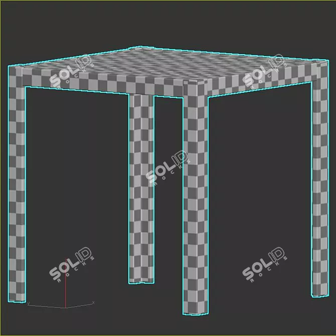 Modern Outdoor Dining Set 3D model image 6