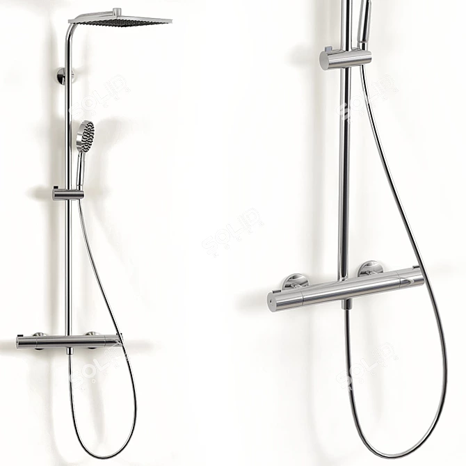 Hansgrohe Crometta E: Modern Model in 3Ds Max 3D model image 2