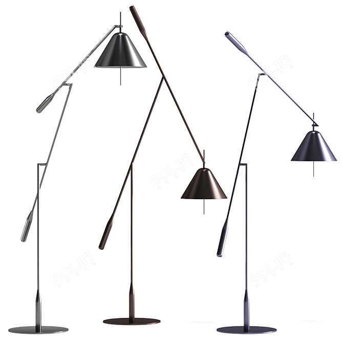 Roche Bobois MOBILE Floor Lamp 3D model image 2