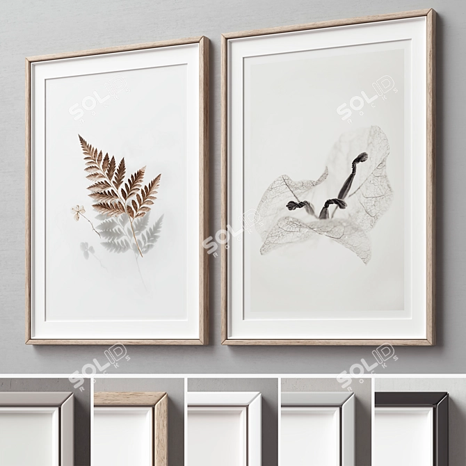 Multiframe Picture Frames Set 3D model image 2