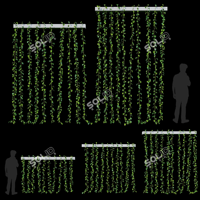  3D Max Hanging Plant Bundle 3D model image 2