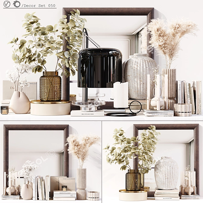 Elegant Decor Set 050: High Quality, Detailed 3D model image 1