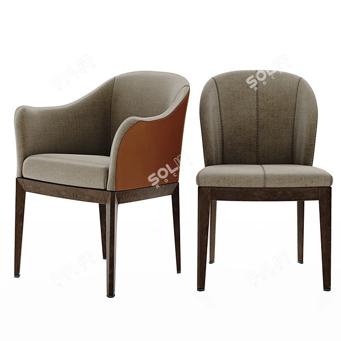 Giorgetti Blade Dining Set 3D model image 4