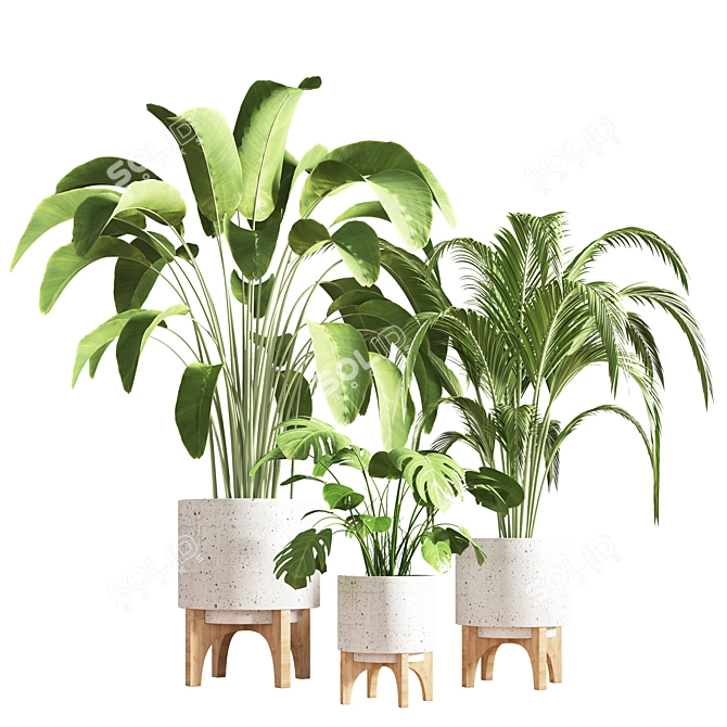 Elegant Plant Stand 28 - Stylish and Functional. 3D model image 1