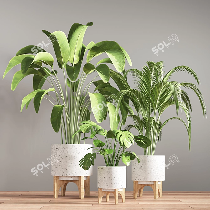 Elegant Plant Stand 28 - Stylish and Functional. 3D model image 2