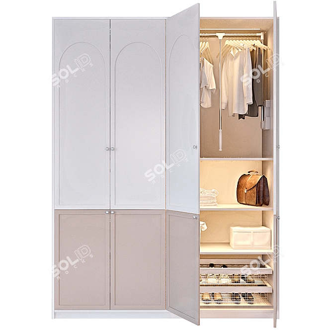 Functional Filled Cupboard 3D model image 1