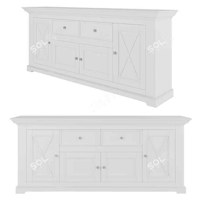 Forest Chest of Drawers: Stylish and Functional 3D model image 2