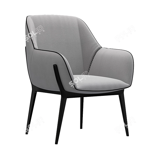 Cozy Nest Lounge Chair 3D model image 1