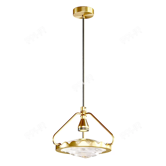 Title: Elegant Bliss Pendant Lamp 3D model image 2