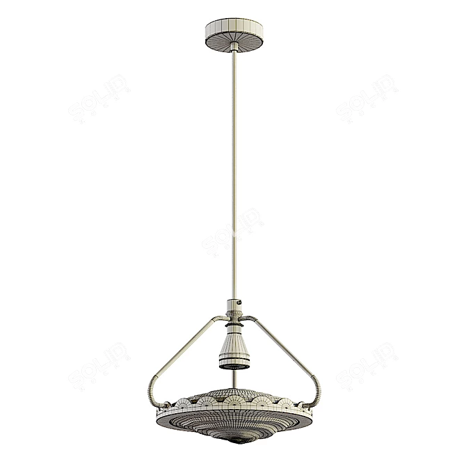 Title: Elegant Bliss Pendant Lamp 3D model image 3