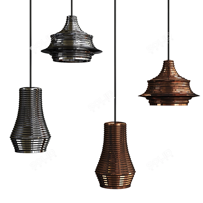 Tibeta Pendant Lights: Elegant and Versatile 3D model image 1