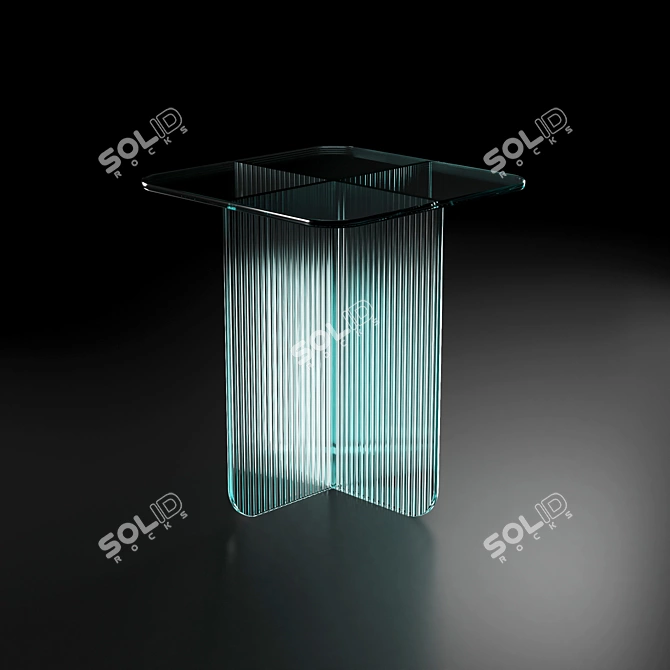 Sleek Glass Tables - 2 Models 3D model image 3
