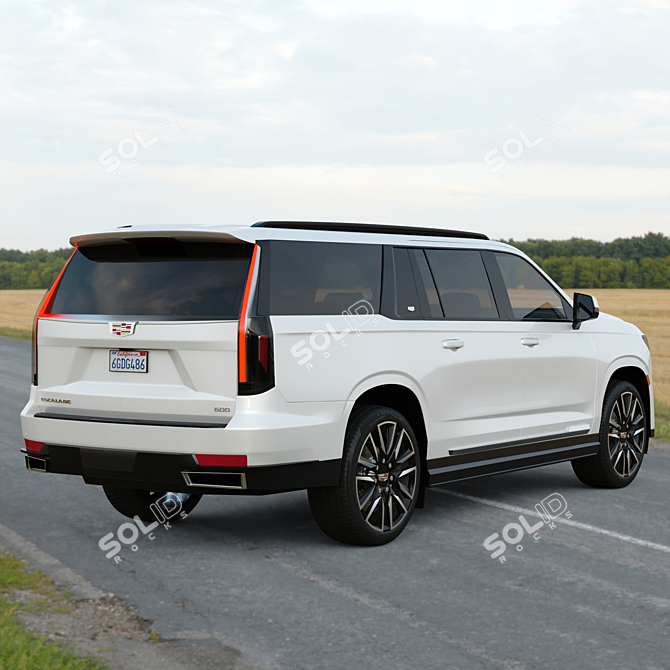 Cadillac Escalade ESV Sport: Futuristic Luxury 3D model image 4