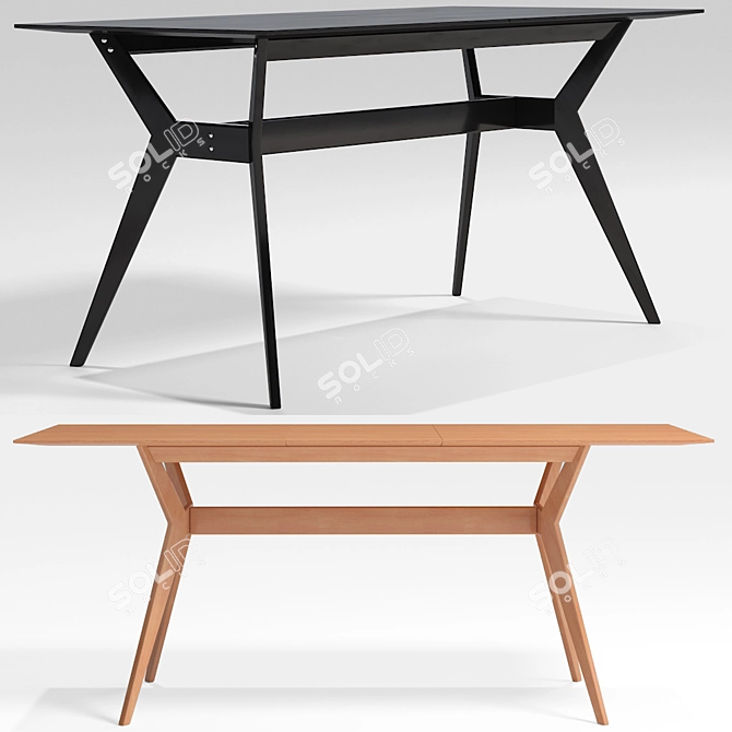 Versatile Folding Table Narvik by R-Home 3D model image 1