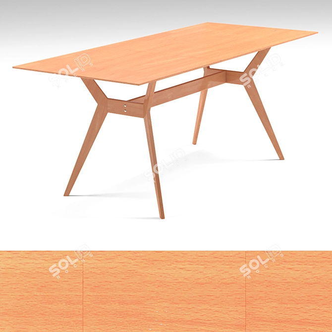 Versatile Folding Table Narvik by R-Home 3D model image 5