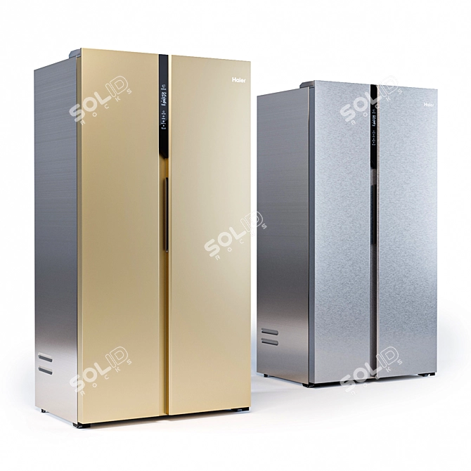 Haier HRF-541: Luxury Fridge with Multi Air Flow & LED Display 3D model image 1