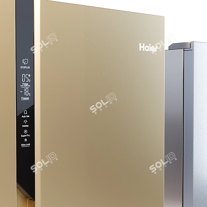 Haier HRF-541: Luxury Fridge with Multi Air Flow & LED Display 3D model image 2