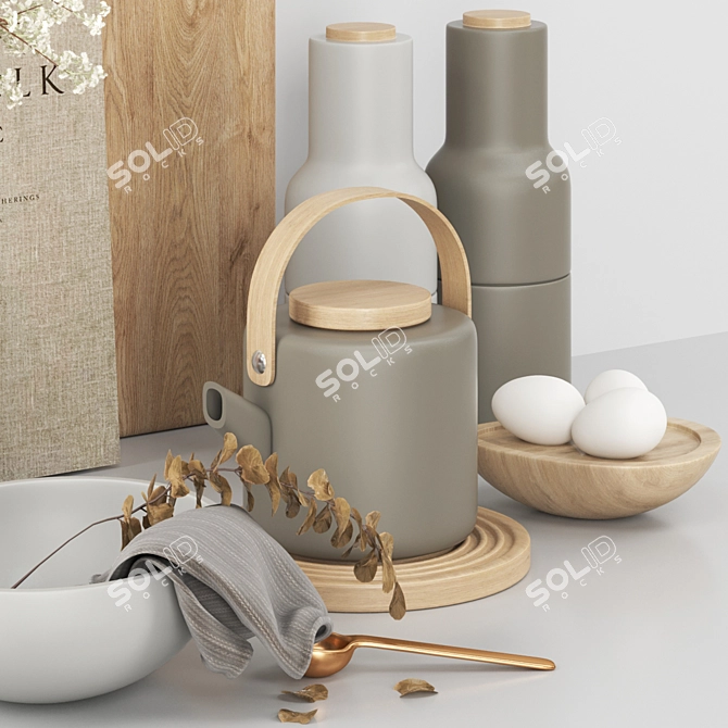 Kitchen Essentials Set 3D model image 2