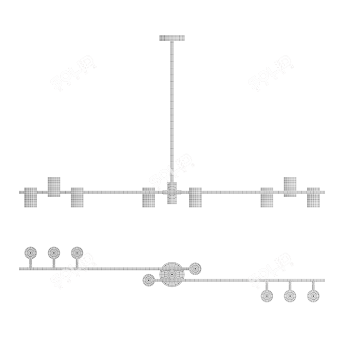 Sleek LED Track Lamp GITTAN 3D model image 5