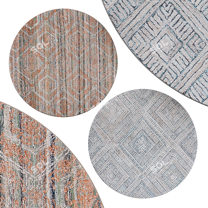 Elegant Circle Rugs | No. 227 3D model image 1