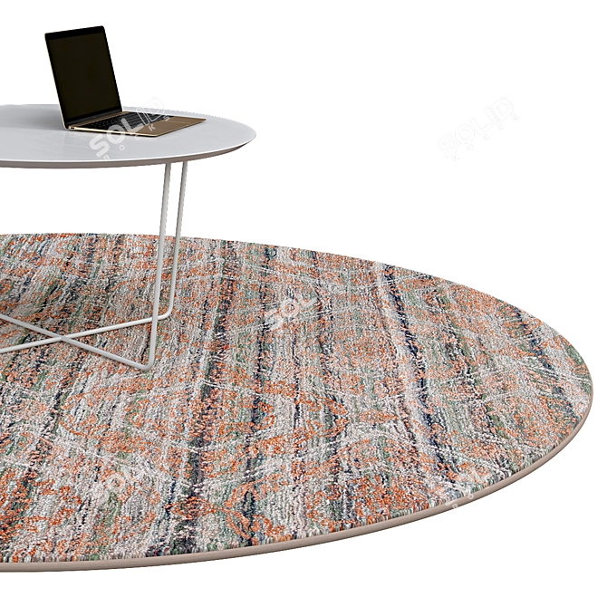 Elegant Circle Rugs | No. 227 3D model image 2