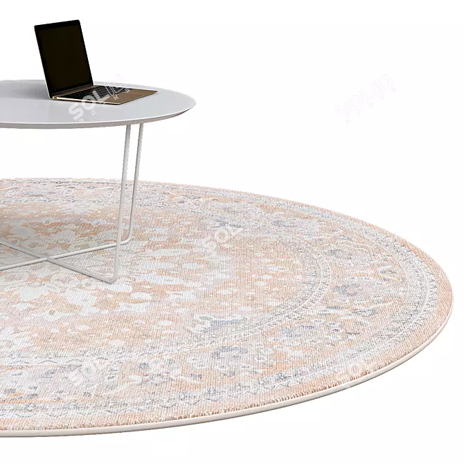 Elegant Circle Rugs | No. 230 3D model image 2