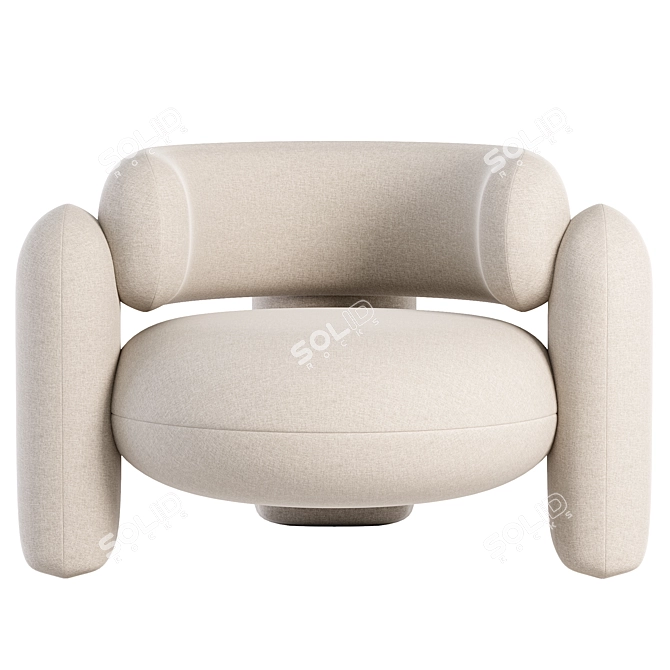 Embrace Armchair: Modern Elegance for Your Space 3D model image 2