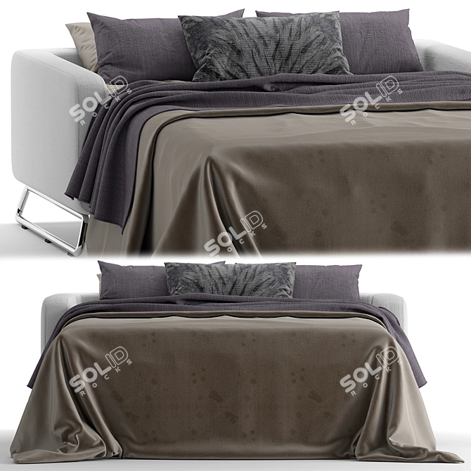 Stylish Milano Freddie Sofa Bed 3D model image 2