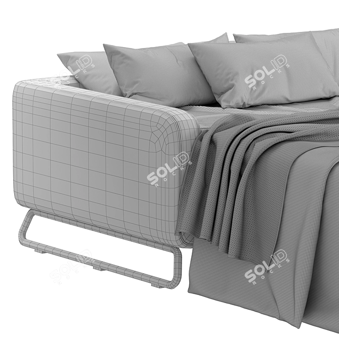 Stylish Milano Freddie Sofa Bed 3D model image 4