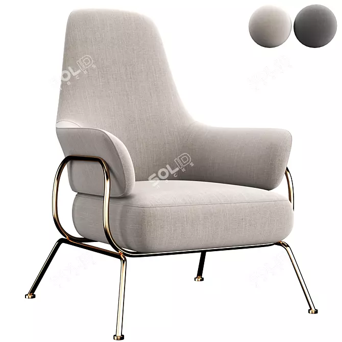 ComfortMax Hai Lounge Chair 3D model image 1