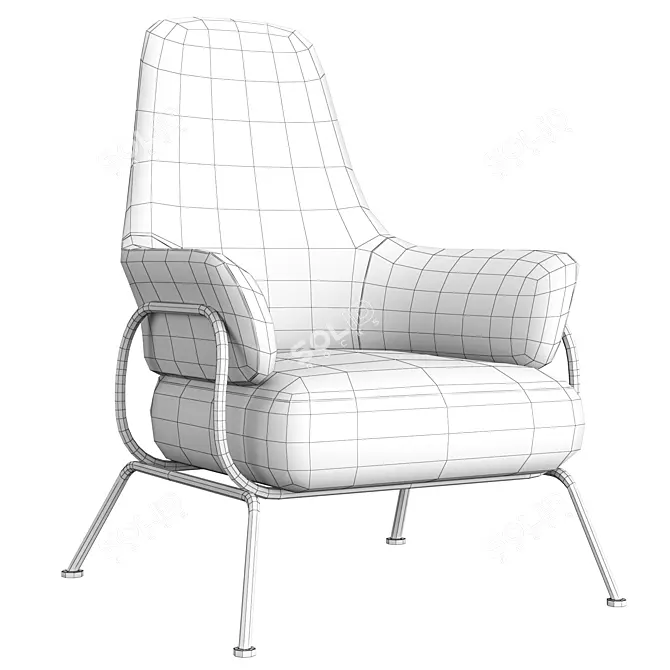 ComfortMax Hai Lounge Chair 3D model image 5